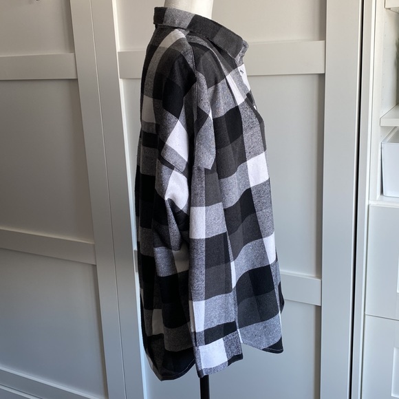 French Connection black and white gingham button up shirt - Picture 2 of 11